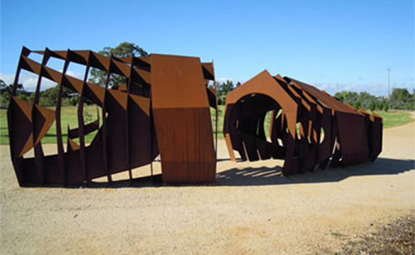 Narnungga Park Sculpture of a Conceptual Park Shelter